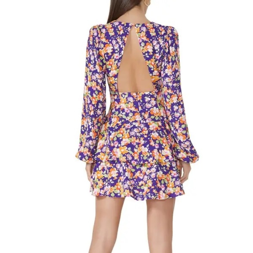 AFRM Leigh Long Sleeve Minidress Orange Blossom dress NWT medium